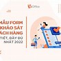 Form Mẫu Phiếu Khảo Sát Thông Tin Khách Hàng Cá Nhân